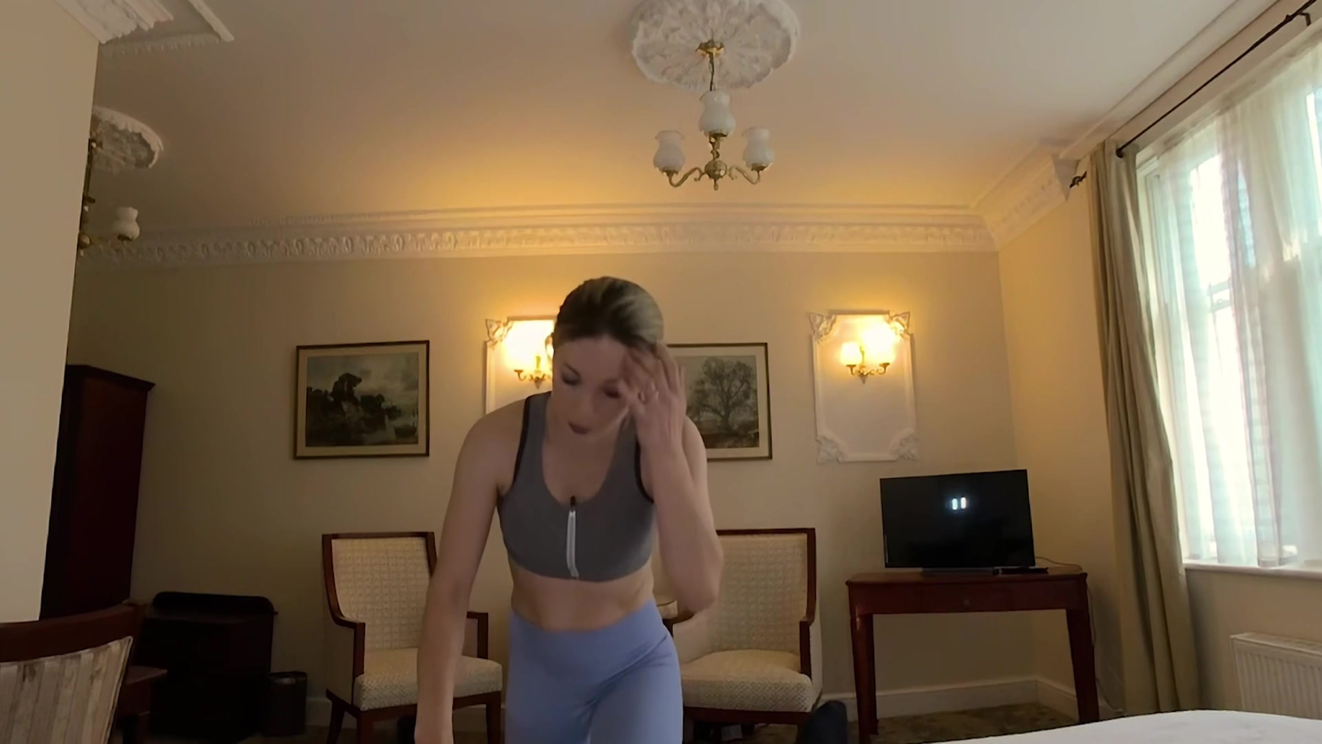 Sexy Personal Trainer Princess Anna Knows What Client Needs